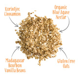 Laura's Gourmet Granola Sinful Cinnamon Crunch, 12 oz - 3 packs, Gluten-Free Oats, Vegan, Dairy & Soy Free Snack, Organic Agave, Cinnamon & Vanilla