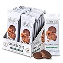 Béquet Milk Chocolate Sea Salt Caramel Cups - Soft, Individually Wrapped Chocolate-Covered Caramels, Gluten?Free & Gourmet - 12-Pack (2 cups each)