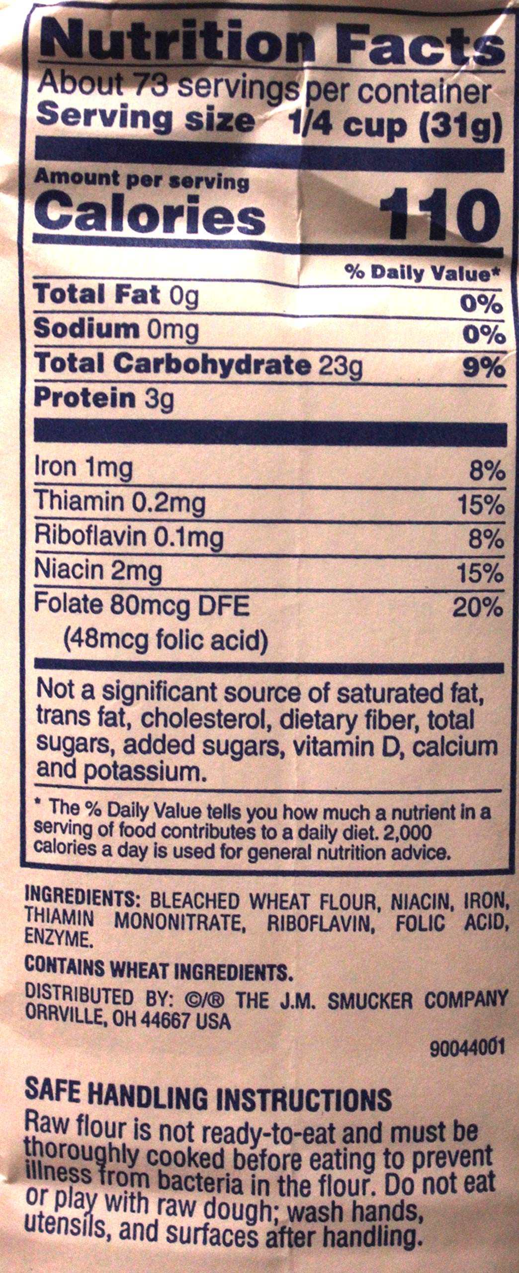 Pillsbury Best Bleached- Enriched Flour 4 Packs 20LB (5LB each Pack)