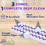 JD HOMEASE 24 Pack Microfiber Disposable Pads for Swiffer PowerMop Multi-Surface Mopping Pad Refills, Deep Clean Replacement