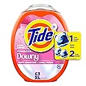 Tide Power PODs + Downy Laundry Detergent Pods, 63 Count, Soft Boosters + April Fresh