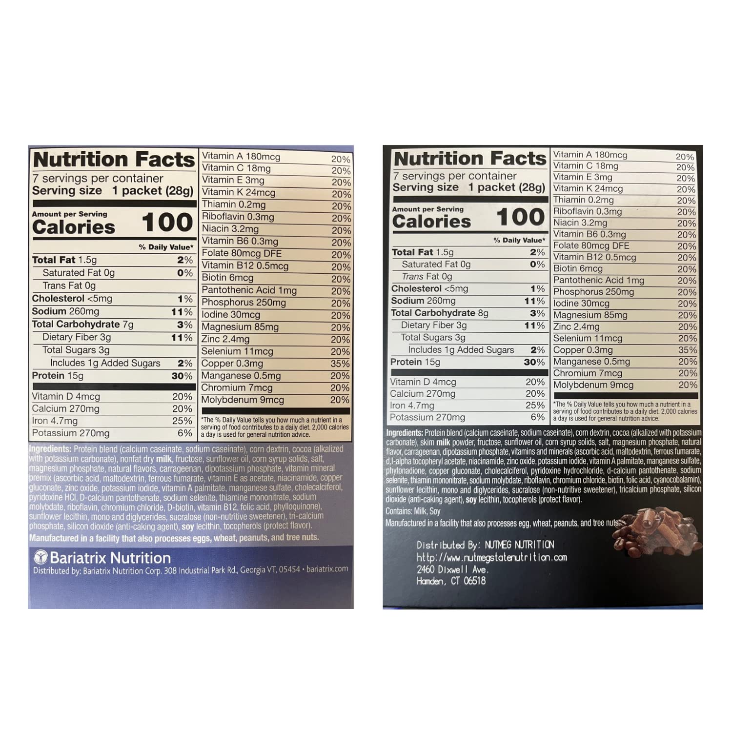 PROTIFIT - High Protein Chocolate & Mocha Pudding & Shake Mix 2 Pack, 15g Protein, Low Calorie, Low Fat, Low Carb, Aspartame Free, Idea Protein