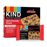 KIND Healthy Grains Bars, Double Chocolate Chunk, Non GMO, Gluten Free, 1.2oz, 5 Count (Pack of 3)