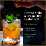 Proof Syrup Old Fashioned Cocktail Mix - Made with Real Bitters & Cane Sugar - Pecan Flavor - Fast, Easy, Delicious, Handcrafted Cocktail Syrup - 16oz