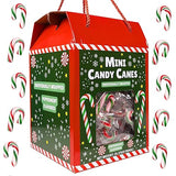 Sweetzo Bulk Individually Wrapped Mini Candy Canes, Classic Christmas Candies, Peppermint Flavored (200 Pieces)