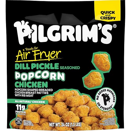 Pilgrim’s® Dill Pickle Popcorn Nuggets | Fully Cooked | 11 G Protein | Frozen |1.50 LB