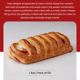 Oven Delights Strawberries & Cream Danish Bakery fresh - Breakfast pastries - Real fruit - fruit pastries - perfectly cooked - taste simply fresher |