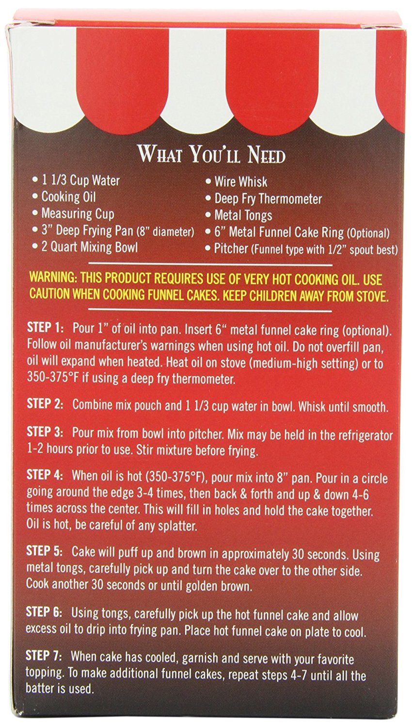 Fun Pack Foods Funnel Cake Mix (Pack of 2)