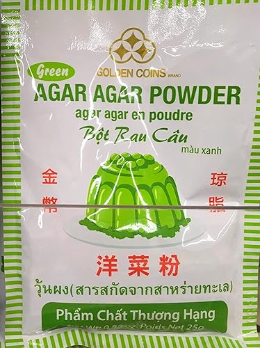 AGAR AGAR POWDER in Red, Yellow, Green or Blue (Green)