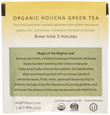 Mighty Leaf Organic Hojicha Green Tea - 100 Count Foil-Wrapped Silken Tea Pouches - Premium Roasted Japanese Green Tea with Smooth, Toasty Flavor