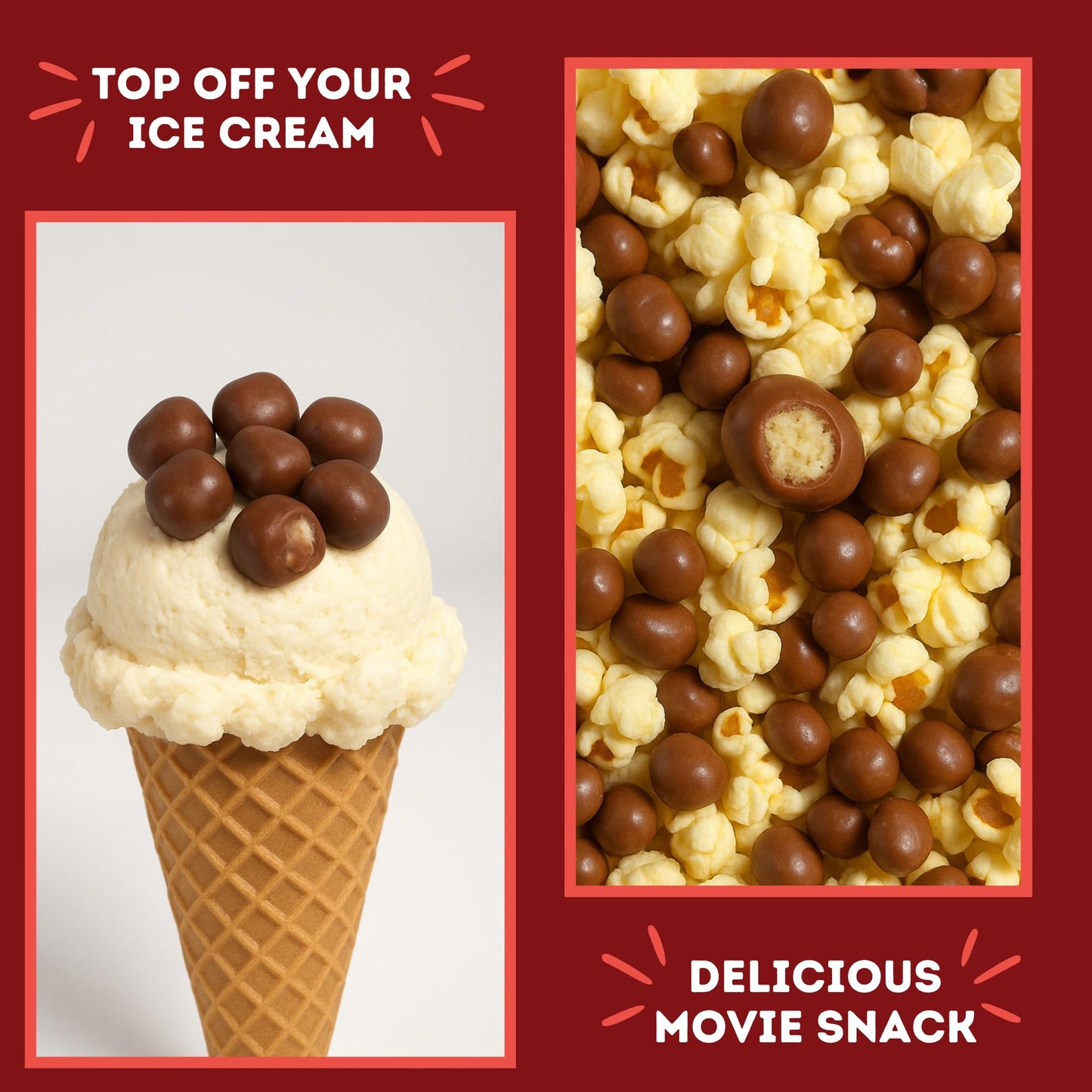 Edible Chocolate Chip Cookie Dough Bites, Movie Theater Candy, and Ice Cream Toppers, Patriotic Candy, 3.1 Ounces (Pack of 3)