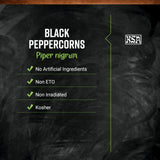 Frontier Co-op Black Peppercorns, 1-Pound Bulk, Great In Peppermills, Add Satisfying Heat & Bite, Kosher, Non-Irradiated