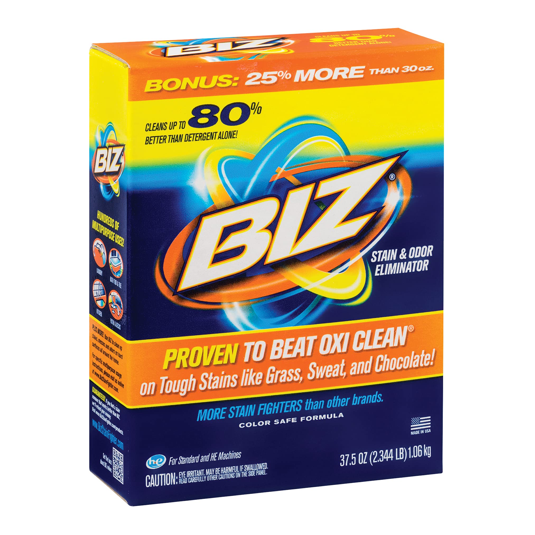 Biz Stain & Odor Eliminator, 37.5 Ounce