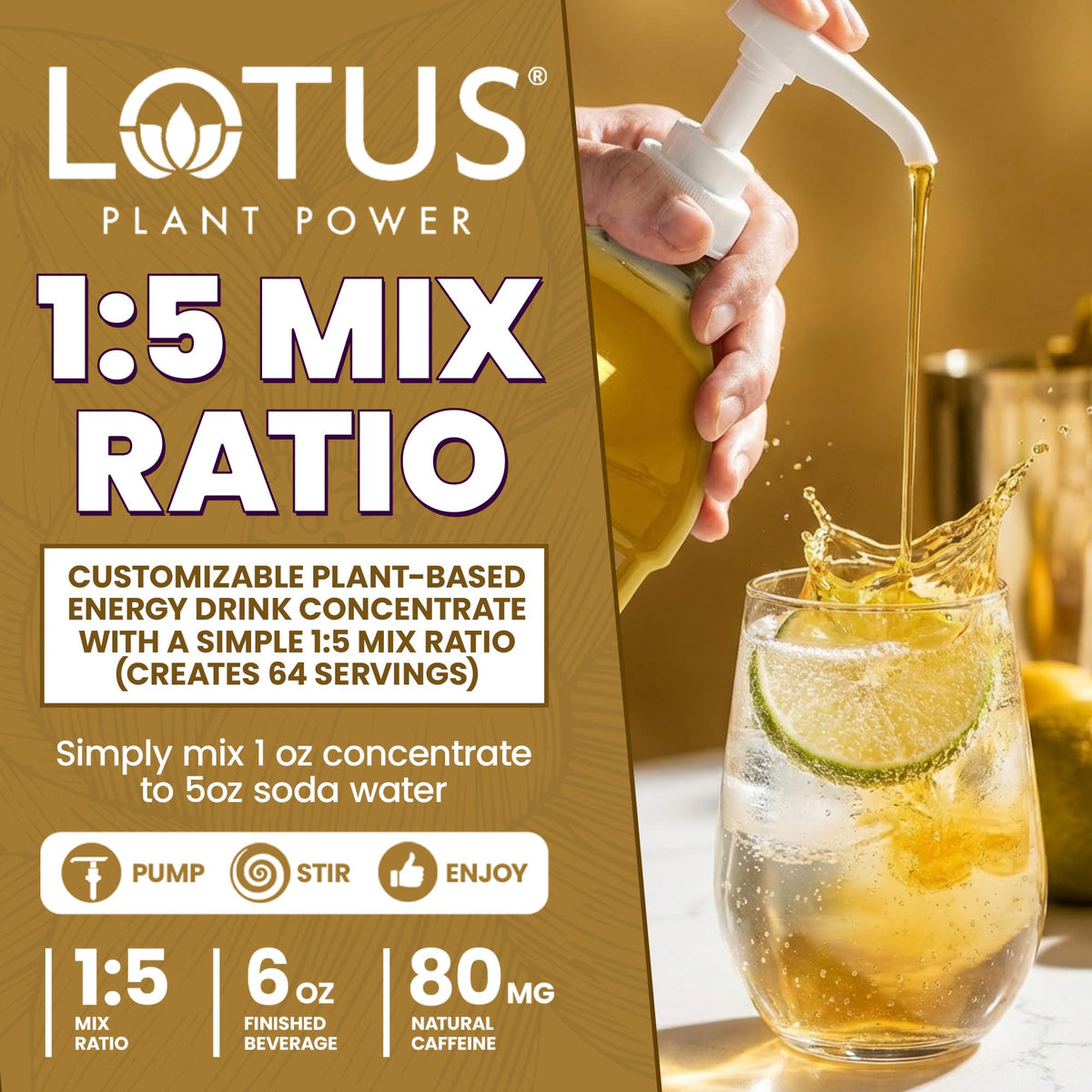 Gold Lotus Plant Power® Energy Drink Concentrate, PP7™ Formula