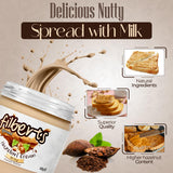Filbert Spread Milky Premium Hazelnut Cream Milky - 400g Jar | Palm Oil Free, Non-GMO, Gluten Free | Smooth & Sweet Hazelnut Milk Spread