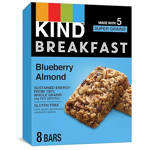 KIND Breakfast Bars, Blueberry Almond, Healthy Snacks, Gluten Free, 32 Count