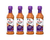 Nando's PERi PERi Garlic Sauce - Medium Heat Tangy Flavor | Gluten Free Hot Sauce, 9.1 oz Bottles (4 Pack)