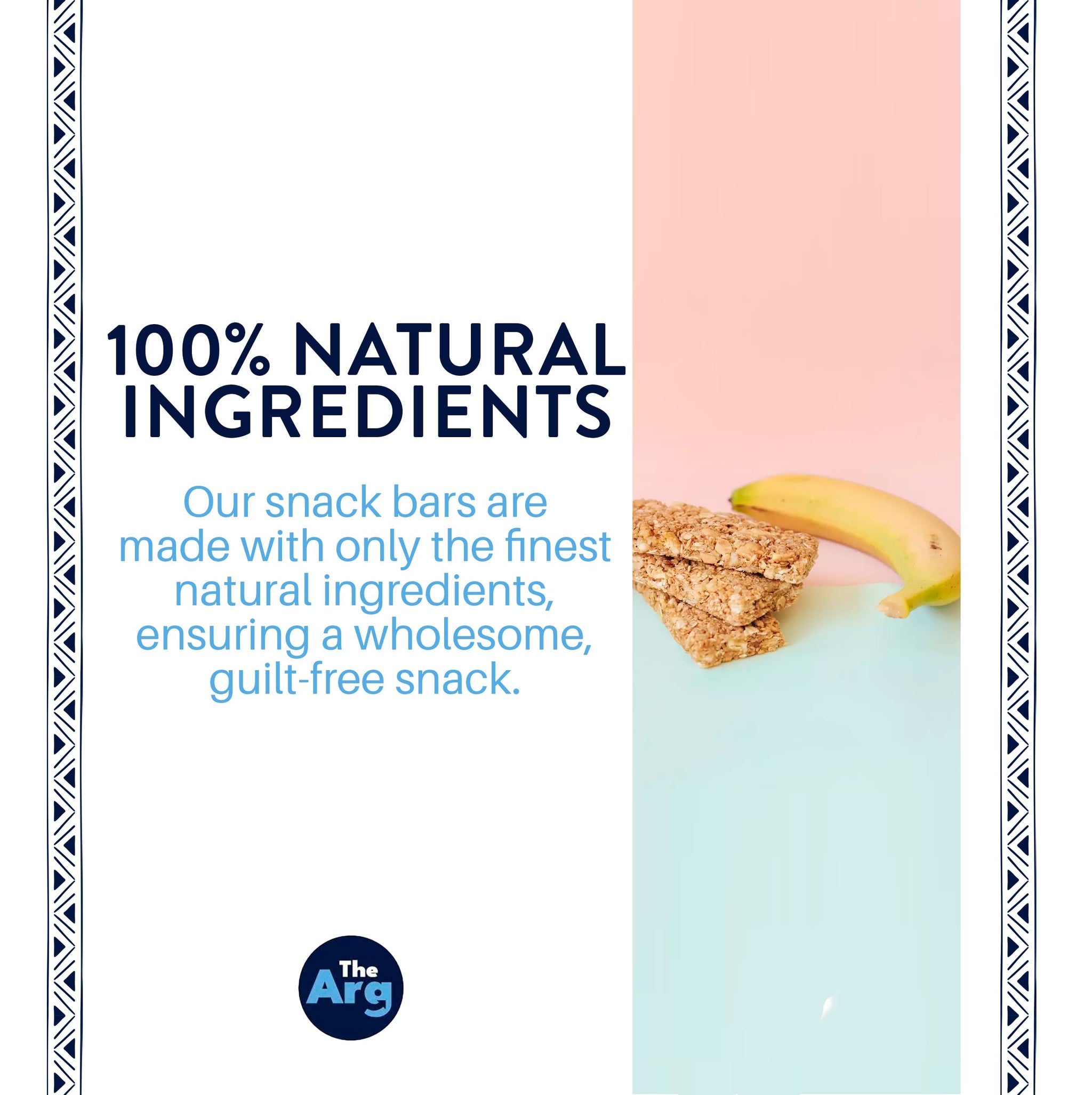 THEARG THE ARG | Snack Pack x10 Bananas | Snacks Bars Natural Protein Bars - Healthy Snacks for Adults Groceries Food
