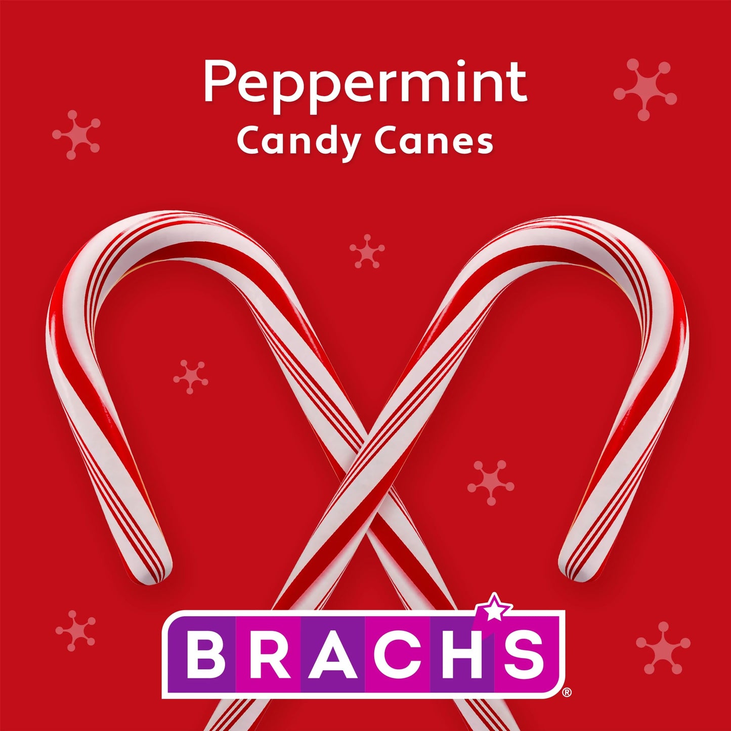 Brach's Red and White Peppermint Candy Canes, Classic Candy Canes, Christmas Candy, 5.3 oz, 12 Count