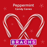 Brach's Red and White Peppermint Candy Canes, Classic Candy Canes, Christmas Candy, 5.3 oz, 12 Count