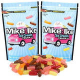 Bulk Mike and Ike Ice Cream Truck Mix, Assorted Chewy Candies, Resealable Bag, 10 Ounces (Pack of 2)
