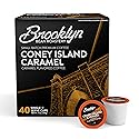Brooklyn Beans Coney Island Caramel Gourmet Coffee Pods - Compatible with Keurig K Cup Brewers Including 2.0 Machines, 40 Count, Rich and Creamy