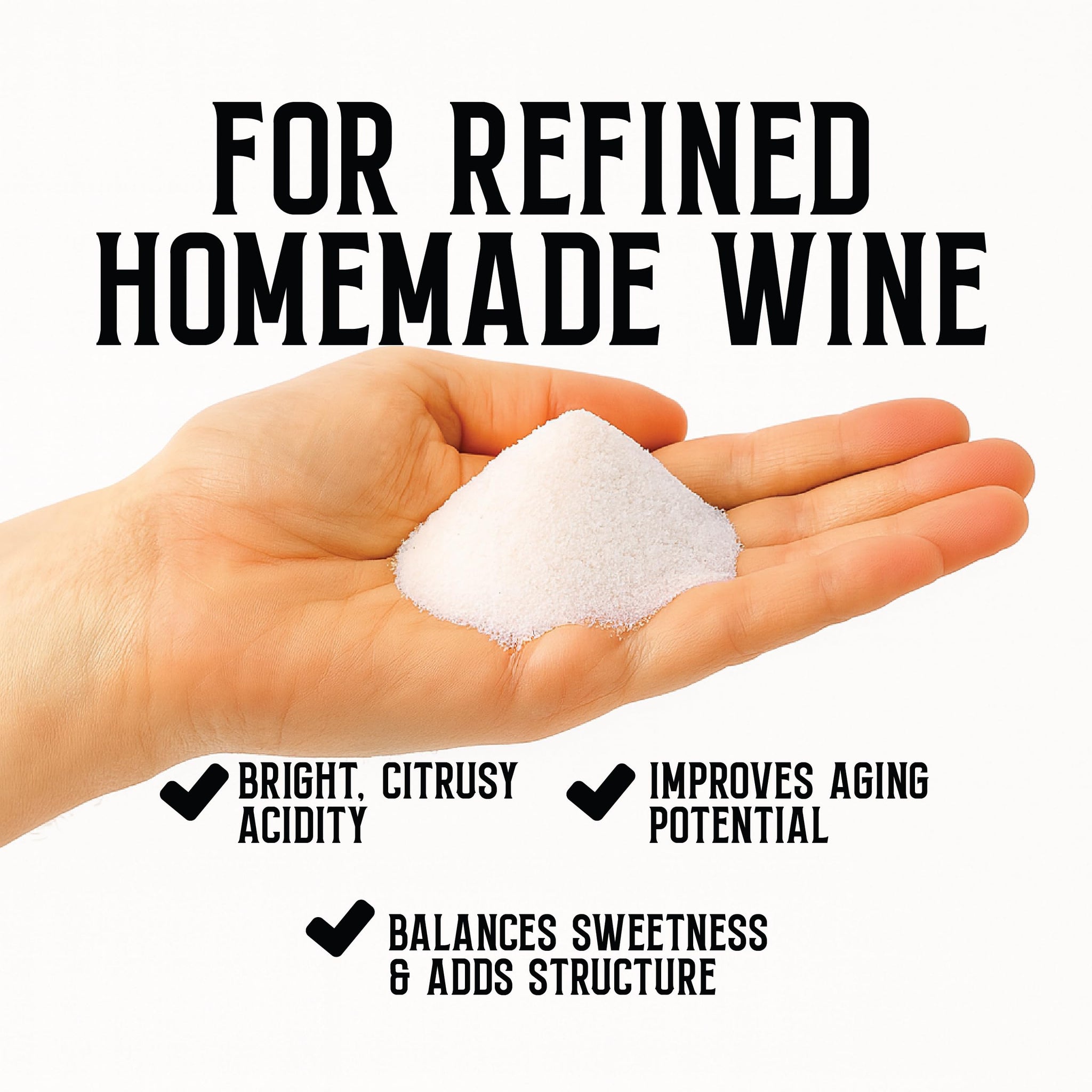 Craft A Brew - Citric Acid - Food Grade - For At Home Brewing - For Wines, Meads & Hard Ciders - Enhances Fruit-Forward Flavors & Sharpens Acidity