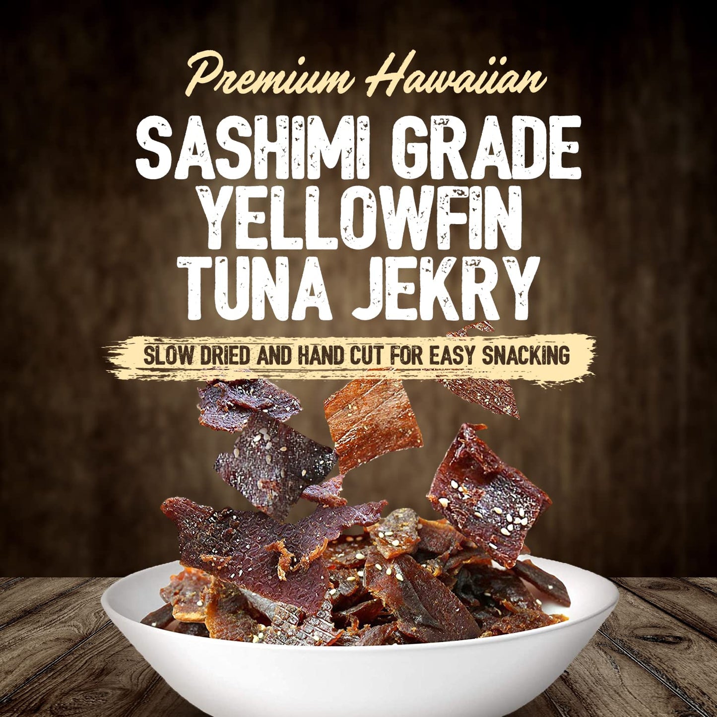 Kaimana Ahi Tuna Jerky, Hawaiian Chili Pepper, 2 Ounce, Wild Caught, High in Omega 3, All Natural, Made in the USA