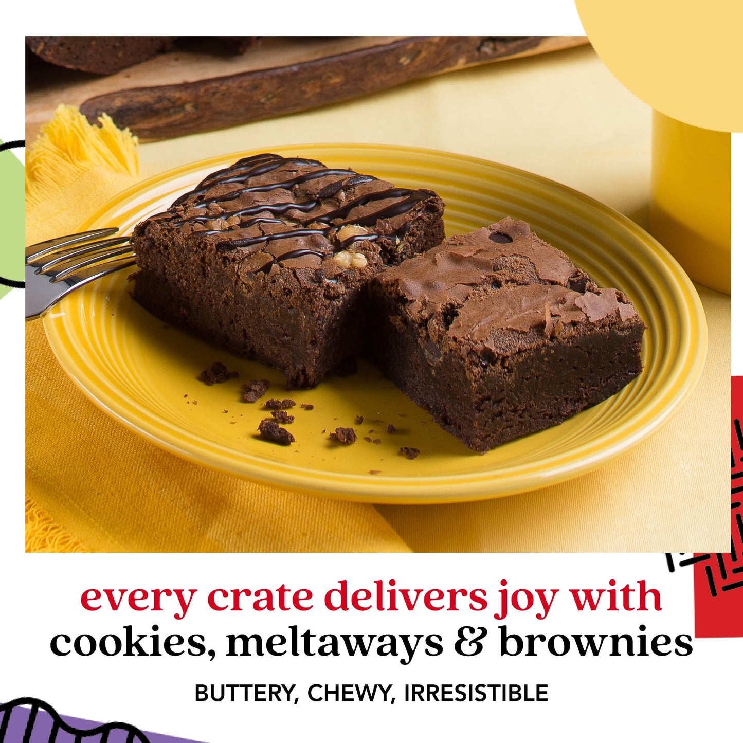David’s Cookies Happy Birthday Cookies Gift Basket - Deliciously Flavored Assorted Cookies in a Lovely Gift Crate - Gourmet Chocolate Chip Cookies