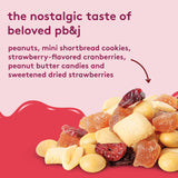 Snak Club PB&J Strawberry Trail Mix, Cookies & Peanut Butter Candies, 8 oz