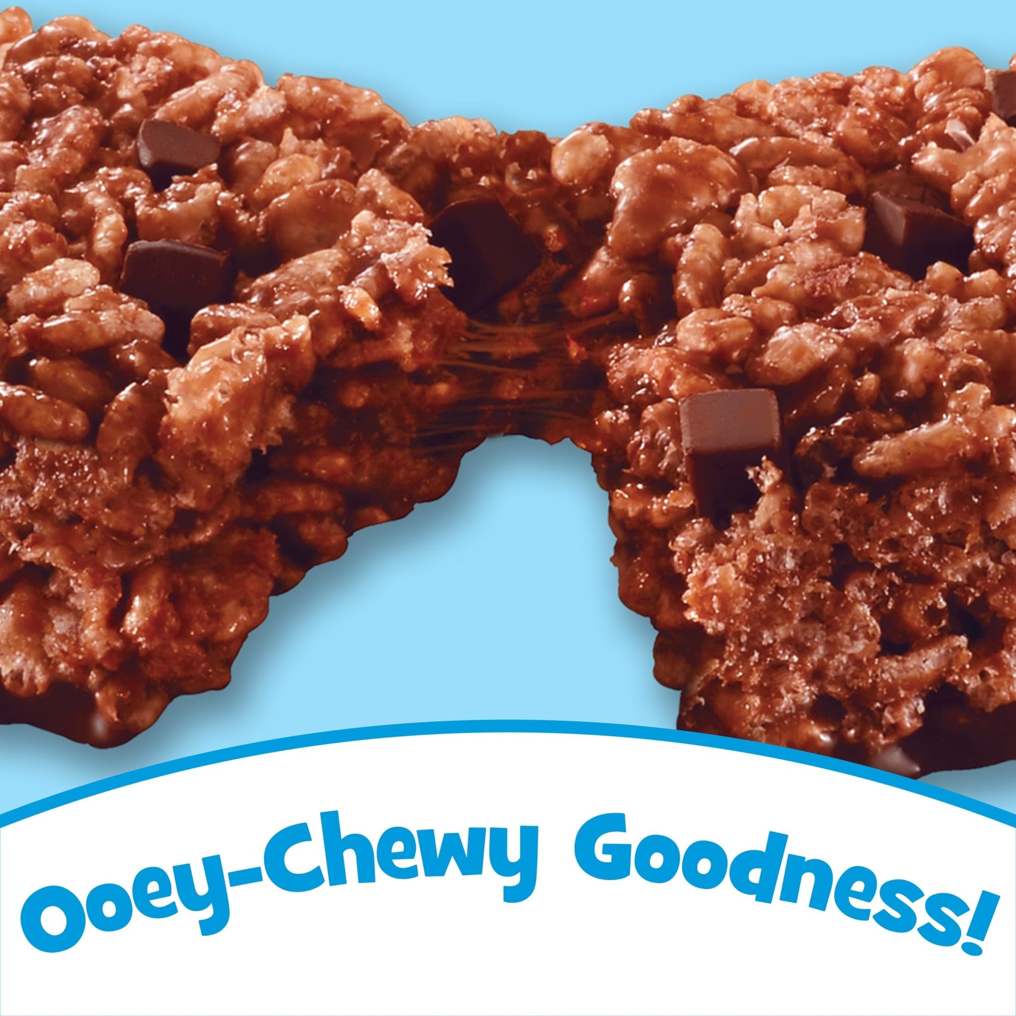 Rice Krispies Treats Marshmallow Snack Bars, Kids Snacks, School Lunch, Double Chocolatey Chunk, 26oz Box (20 Bars)