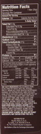 Kashi Chewy Granola Bars, Dark Mocha Almond, Net Wt 7.4 Ounce (Pack of 6)