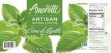 Amoretti - Natural Creme De Menthe Artisan Flavor Paste, 8 oz, Perfect For Ice Cream, Beverages, Cakes, and more, Preservative Free, Vegan, Gluten
