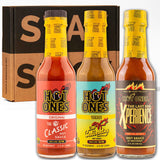 Hot Ones Hot Sauce Gift Set Season 25 Trio Pack Hot Sauce, Made With All Natural Ingredents, 5 fl oz Bottles (3-Pack)
