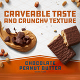 CLIF BUILDERS Protein Bars - Chocolate Peanut Butter Flavor - 20g Plant Based Protein - Gluten Free - Non-GMO - Low Glycemic - No Artificial