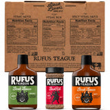 Rufus Teague Steak Lovers Kit, BBQ Gift, 2 Premium Steak Sauces & 1 Dry Rub