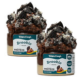 Twisted Dough Protein Cookie Dough, Brookie Flavor, 2 Pack, 100g Protein, Healthy Snacks, Gluten Free Edible Cookie Snack, High Protein Low Carb & Low