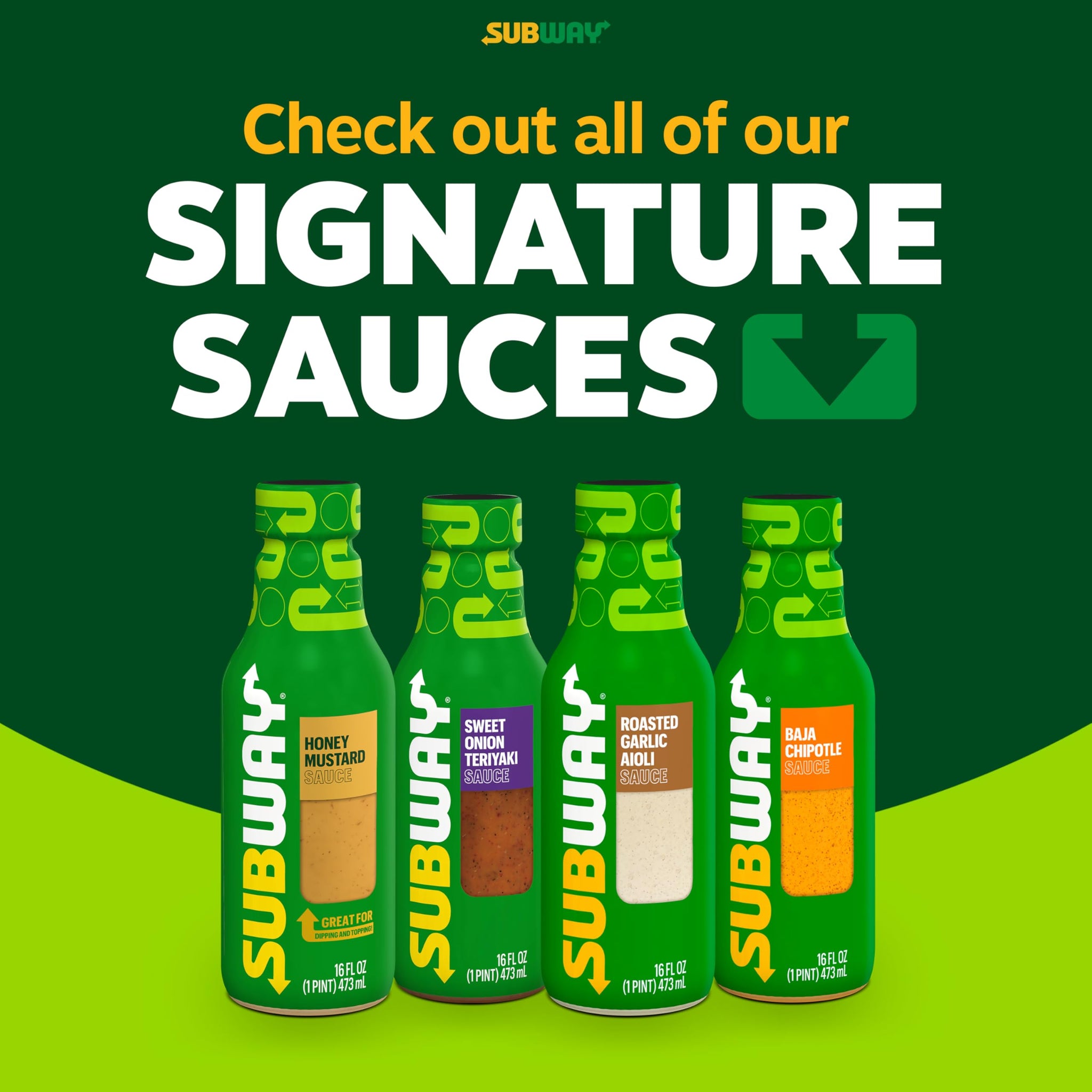 Subway Sweet Onion Teriyaki Sauce, 16 fl. oz., Made with Ginger, Poppyseed and Green Onions, Perfect Chicken Marinade, Glaze, Stir Fry or Hibachi