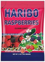 Haribo Raspberries Gummies 12 Pack Case of 5oz Bags