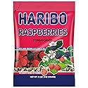 Haribo Raspberries Gummies 12 Pack Case of 5oz Bags