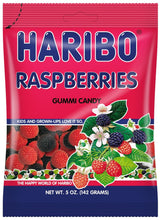 Haribo Raspberries Gummies 12 Pack Case of 5oz Bags