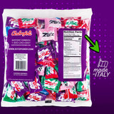 ZOTZ Fizzy Sour Candy Bulk - Retro Italian Hard Candy Individually Wrapped - Classic Nostalgic 7 Assorted Flavors Cherry, Watermelon, Strawberry, Blue