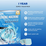 Gihen Washing Machine Cleaning Tablets 24 Count, Powerful Clean Descaler & Odor Remover for All Front & Top Load HE Washers, Septic Safe, 12 Month