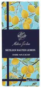 Milene Jardine Sicillian Salted Lemon Dark Cacao 70%, 0.85 OZ