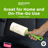Evercare Giant Extreme Stick Lint Roller Brushes with 60 Easy-Peel Sheets, Pack of 5 Refillable Lint Rollers for Hair and Debris (300 Sheets Total)