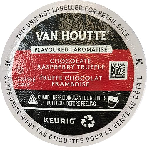 Van Houtte Raspberry Chocolate Truffle Keurig K-Cups, 18 Count, 6.35 OZ (180g)