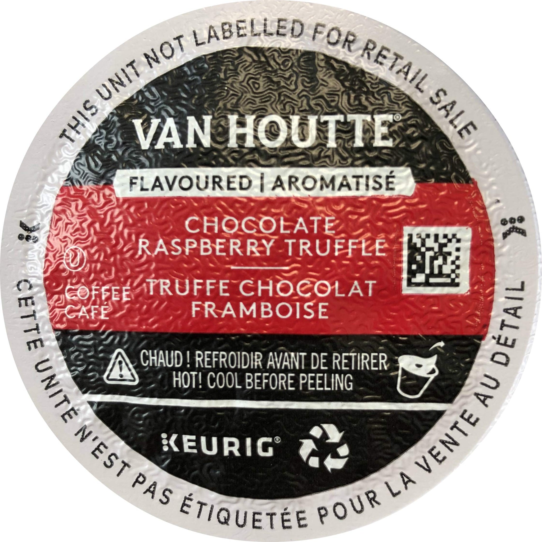 Van Houtte Raspberry Chocolate Truffle Keurig K-Cups, 18 Count, 6.35 OZ (180g)