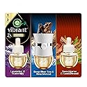 Air Wick Vibrant Plug In Scented Oil Warmer + Refills, Infused with Essential Oils, Plug In Air Fresheners for Home, Mixed Pack, Gadget + 3 ct