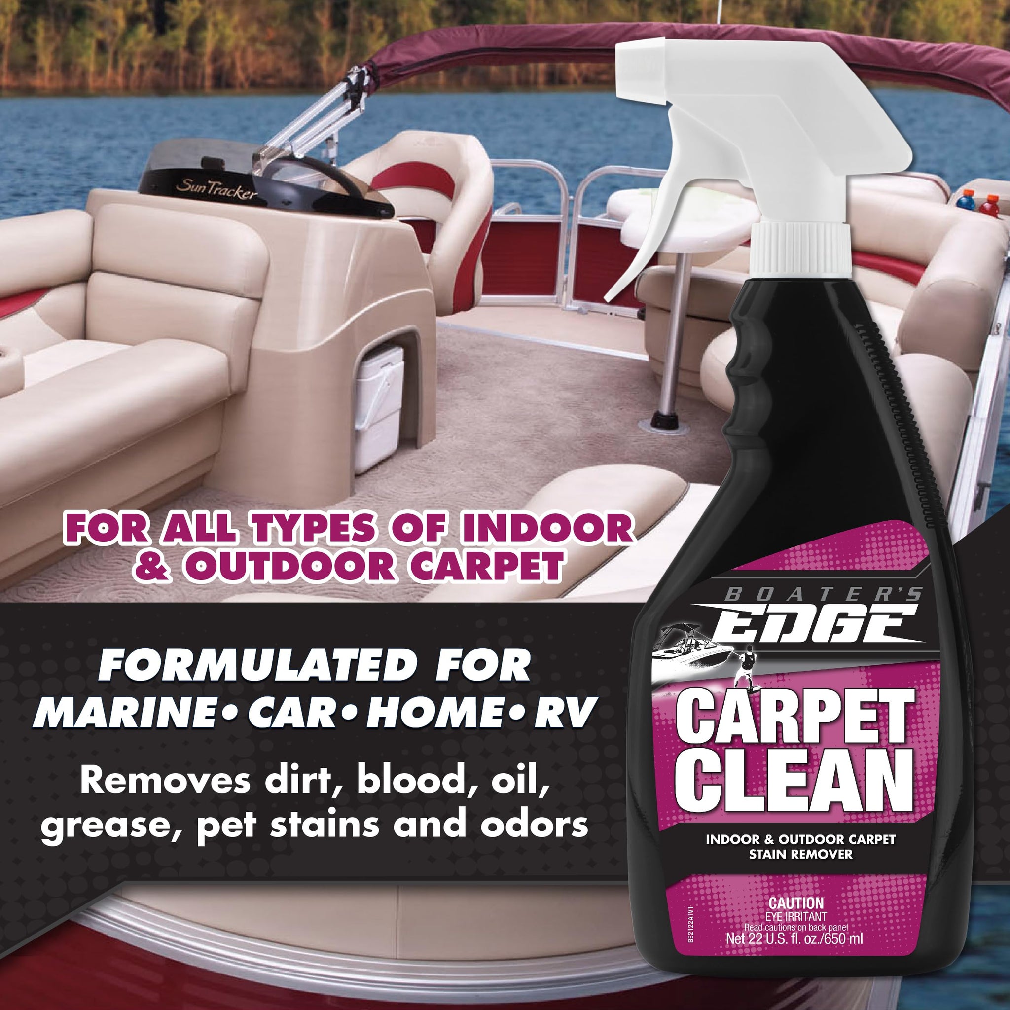 BOATER'S EDGE Carpet Clean - Marine Grade Spot & Area Rug Cleaner - 22 OZ (BE2122)