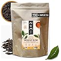 Numi Organic Breakfast Blend Tea, Loose Leaf Black Tea, 16 oz Bulk Pouch, Organic Loose Leaf Tea Brews 200 Cups, Full-Bodied Breakfast Blend, Strong